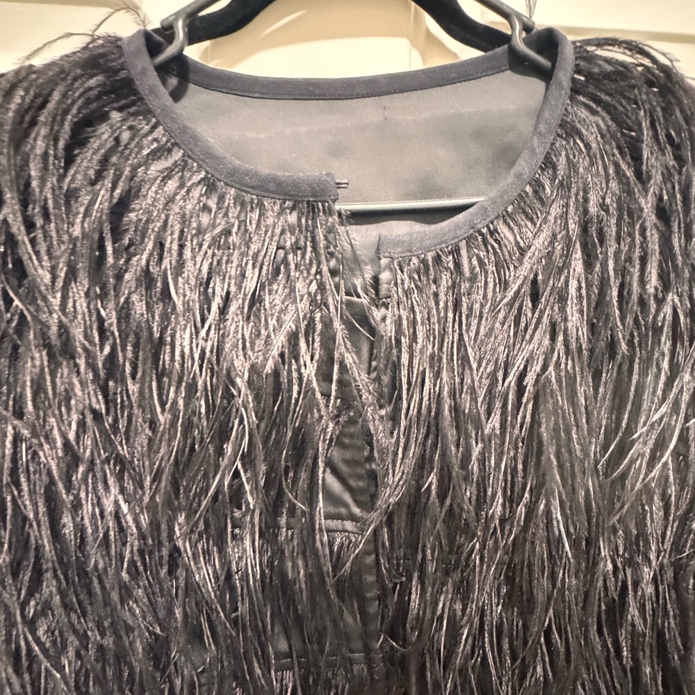 Black Feathered Jacket